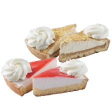 Aardbei bavaroise of Zwitserse roomvlaai punten